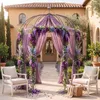 KOMFOTTEU, Gazebo in metallo a forma di rosa, arco per rose Anteprima dell’immagine prodotto 8