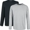 RED by EMP Herren schwarz-graue Basic Longsleeves im Produktbild-Vorschau 1