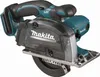A cordless circular saw is shown against a white background. Produktbild-Vorschau