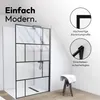 Walk In Aurlane 120 cm profilo nero vetro arredamento Anteprima dell’immagine prodotto 10