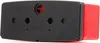 A product shot of a black and red automotive tail light. Anteprima dell’immagine prodotto