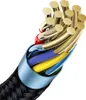 A close-up, cutaway view of a USB-C cable, showing its internal wires and braided exterior. Anteprima dell’immagine prodotto