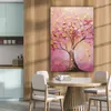 Leinwand Bilder 80x120 cm - Lebensbaum - Rosa - Gold - Produktbild-Vorschau 5