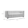 Miliboo - Design-Sofa mit beigem Stoff im Samtdesign Produktbild-Vorschau 6