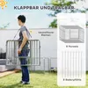 PawHut Welpenauslauf 60 cm Hoch, 8-TLG Hundelaufstall Produktbild-Vorschau 6