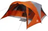 vidaXL Tenda familiare per 6 persone Grigio e arancione Anteprima dell’immagine prodotto 1