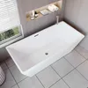 AICA freistehende Badewanne 170x80cm Rechteckige Produktbild-Vorschau 3