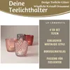 LS-LebenStil 4´er Set Glas Teelichthalter Retro Rosa Rose Produktbild-Vorschau 2