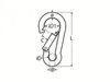 MARINETECH moschettone in acciaio inox A4, 6x60 mm, con Anteprima dell’immagine prodotto 2