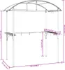 A line drawing diagram of a grill pavilion with dimensions indicated. Náhľad obrázku produktu