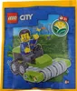 LEGO Minifigure City Operaio con tosaerba - 952303 NUOVO! Anteprima dell’immagine prodotto 1
