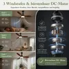 60CM LED Deckenventilator mit Beleuchtung E27 RGB Musik Produktbild-Vorschau 4