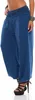 Damen Haremhose Hose Pumphose; Blau S/M/L 36/38/40 Produktbild-Vorschau 2