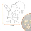 LED Weihnachts Fenster Silhouette XXL - Motiv: Nikolaus Produktbild-Vorschau 4