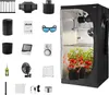 A collection of items for a grow tent setup, including the tent itself, lighting, ventilation, and accessories. Anteprima dell’immagine prodotto