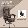 Vinsetto Fauteuil de bureau massant et chauffant, chaise de Voir les images du produit 8