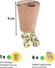 Gobelet à dés Gico cuir + 6 dés Voir les images du produit 2