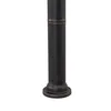 The base of a dark-colored pole with a flanged bottom, set against a white background. Náhled obrázku produktu