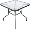 ZWMT Gartentisch, 80 x 80 cm, Metall mit Glasplatte Produktbild-Vorschau 1