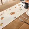 Tischläufer Herbst Orange Blätter Kürbisse 33x183 cm Produktbild-Vorschau 4