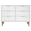 Schubladenschrank MOLDE Weiß 113x40x80 cm Massivholz Kiefer Produktbild-Vorschau 4