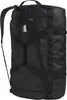 The back view of a black duffel bag. Produktbild-Vorschau