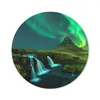 MuchoWow® Mauspad Mousepad Nordlichter - Wasserfall - Berg Produktbild-Vorschau 1