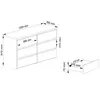 Akord Kommode 6 Schubladen Artisan-Eiche 100X35X57 Cm Produktbild-Vorschau 3