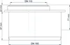 Poloplast POLO-KAL, Übergangsrohr kurz, DN 160/110, 1 Stk. Produktbild-Vorschau 2