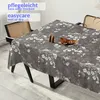 Tischdecke Wachstuch Premium Blumen Grau Robust Produktbild-Vorschau 2