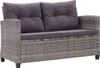 vidaXL 6-tlg. Garten-Sofagarnitur mit Auflagen Poly Rattan Produktbild-Vorschau 2