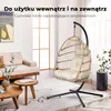 Wiszące krzesło Swoods ze stelażem - wewnątrz/na zewnątrz - Podgląd zdjęcia produktu 4