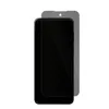 A smartphone screen protector is shown on top of a smartphone. Produktbild-Vorschau