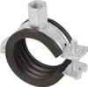 A single pipe clamp with a rubber lining, shown in isolation against a white background. Produktbild-Vorschau