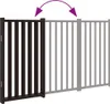 vidaXL 3-częściowa składana bramka dla psa czarna 150 cm z Podgląd zdjęcia produktu 6