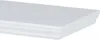 A close-up, angled view of a white shelf with decorative molding on the underside edge. Produktbild-Vorschau