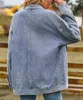 ASKSA Veste en jean pour femmes, bleu, XL Voir les images du produit 5