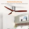 Stropní ventilátor SONNI s osvětlením a dálkovým ovládáním Náhled obrázku produktu 7