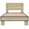 Bettgestell Sonoma-Eiche 90x190 cm Holzwerkstoff und Metall Produktbild-Vorschau 4
