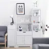Mondeer Armoire haute de salle de bain avec tiroir 60 x 30 Voir les images du produit 7