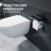 Papierrolhalter mit Glasplatte, schwarz, zu bohren | Produktbild-Vorschau 2