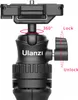 Ulanzi MT-34, 3 Bein(e), Schwarz, 9,8 cm Produktbild-Vorschau 14