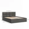 Modernes Polsterbett BORGO 160x200 mit Bettkasten & Produktbild-Vorschau 8