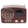 Tragbares Retro Radio Bluetooth FM mit USB microSD AUX Akku Produktbild-Vorschau 1