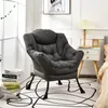 Fauteuil rembourré COSTWAY, fauteuil relax avec accoudoirs Voir les images du produit 2