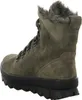 A single green boot with fur trim. Produktbild-Vorschau