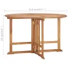 A wooden folding table with dimensions indicated. Anteprima dell’immagine prodotto