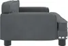 vidaXL Legowisko dla psa ciemnoszare 70x45x30 cm aksamitne Podgląd zdjęcia produktu 4