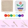 Holz Montessori Spielzeug,Clip Perlen Puzzle Brettspiele, Produktbild-Vorschau 3