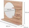 Nástěnné zrcadlo 60 cm x 50 cm Koupelnové zrcadlo s Náhled obrázku produktu 3